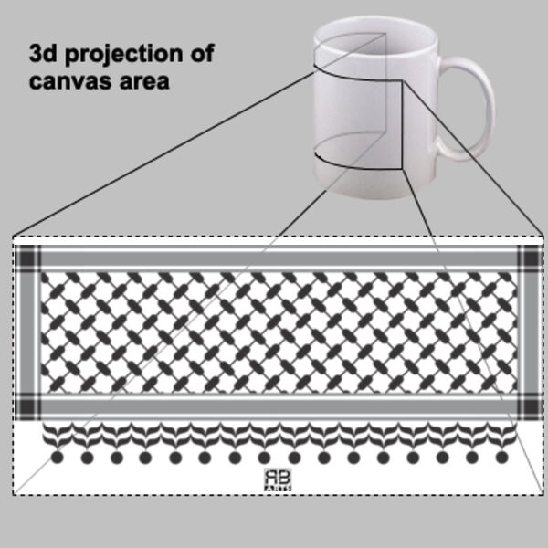 Palestinian Keffiyeh Pattern Art Thumbnail